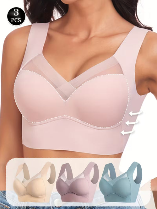 Sujetadores sin Costuras de Fibra de Hielo 3X1