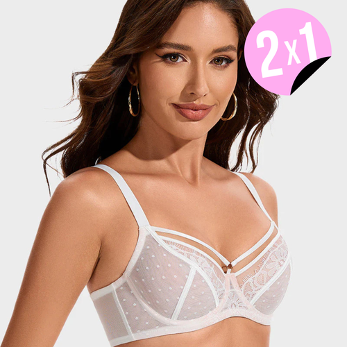 Sujetador Minimizer de Encaje 2X1