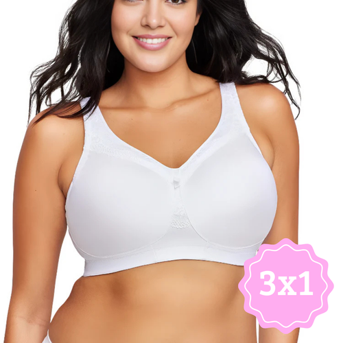 Sujetador Sin Costuras y con Sujeción Ela 3X1
