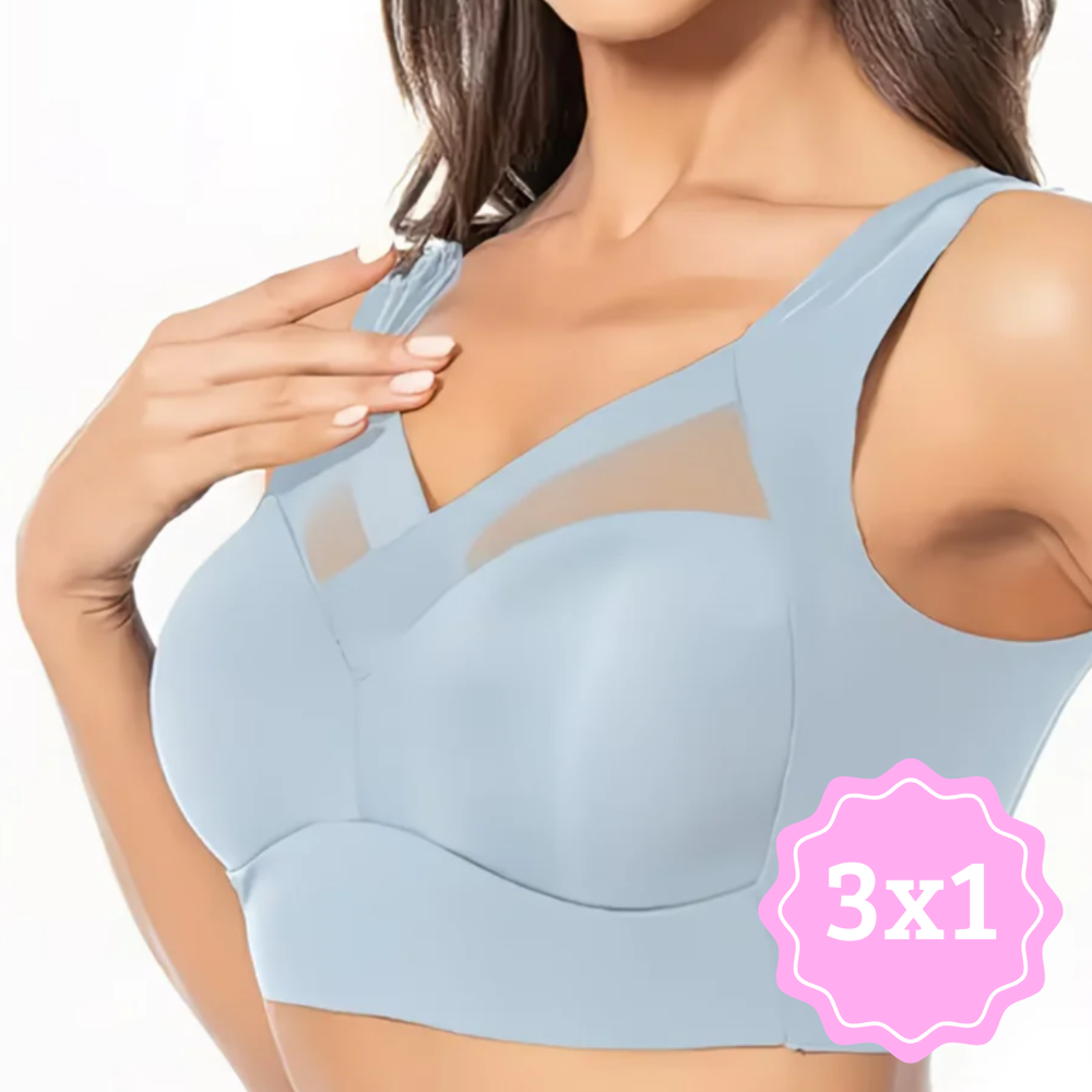 Sujetadores Inalámbricos de Malla Elegante 3x1