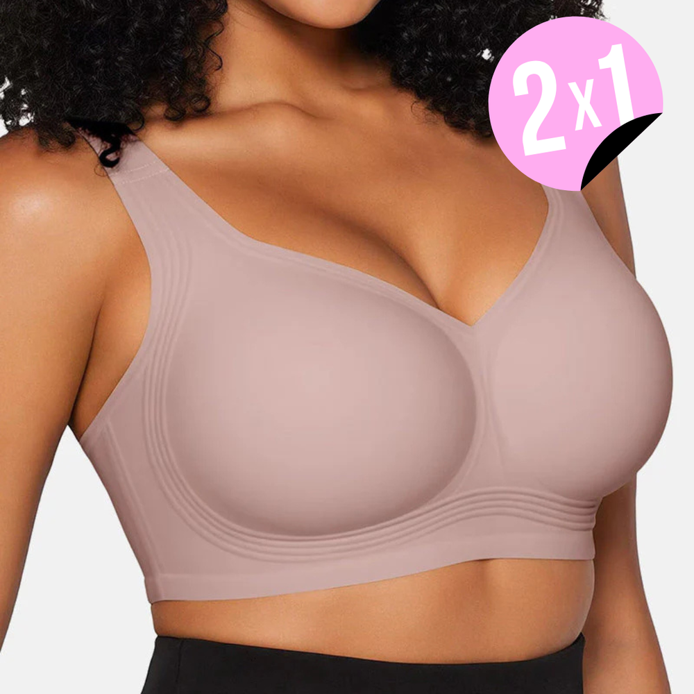 Sujetador push up sin aros de cobertura total Jeny 2X1