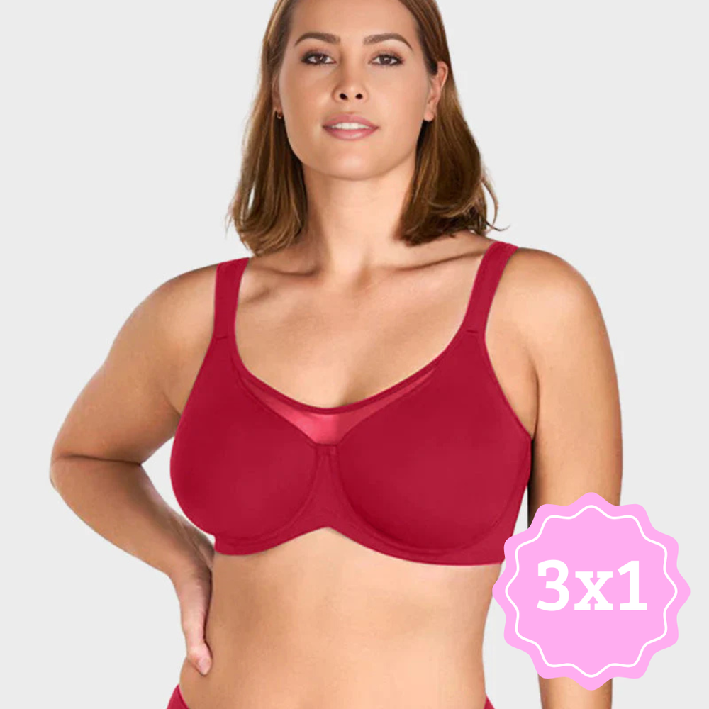 Sujetador reductor de cobertura total Lorena 3X1